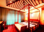 热情的东南亚风格120平米三居室卧室窗户装修效果图