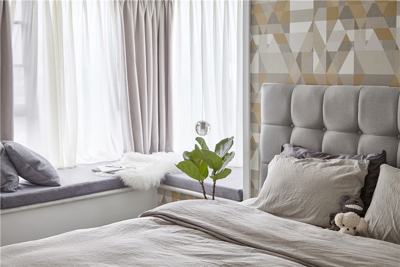 舒适有情调的北欧风格50平米一居室卧室装修效果图