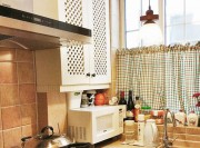 小清新的地中海风格60平米二居室厨房装修效果图