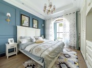 蓝色世界地中海风格130平米四居室卧室装修效果图
