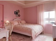 雅致的田园风格140平米四居室卧室窗帘装修效果图