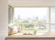 清新舒适的日式风格70平米一居室客厅飘窗装修效果图