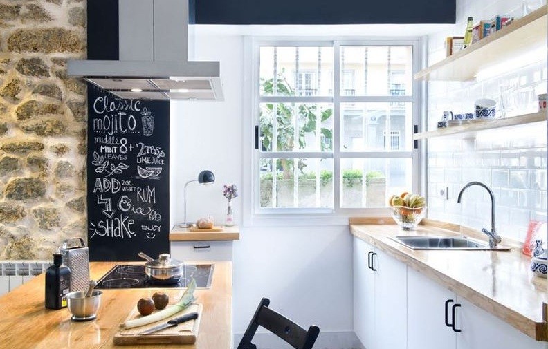 朴实的田园风格40平米一居室厨房装修效果图