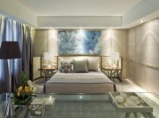 艺术时尚新古典风格120平米三居室卧室背景墙装修效果图