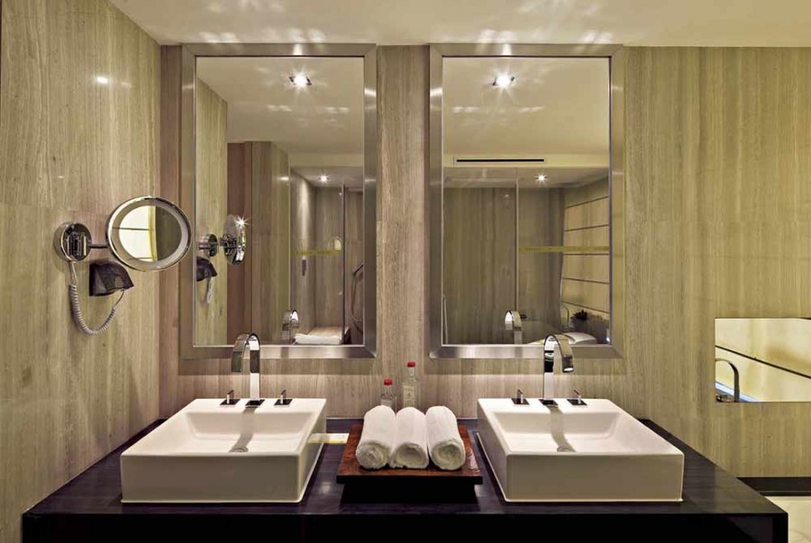 艺术时尚新古典风格120平米三居室卫生间洗手池装修效果图