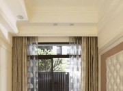 优雅简洁新古典风格100平米二居室卧室窗户装修效果图