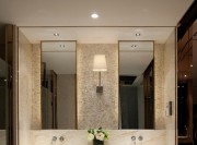 现代华丽新中式风格140平米四居室卫生间浴室柜装修效果图