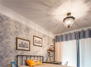美观舒适的欧式风格四居室卧室背景墙装修效果图