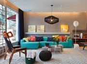 多彩的东南亚风格一居室客厅装修效果图