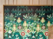 多彩的东南亚风格一居室书房背景墙装修效果图