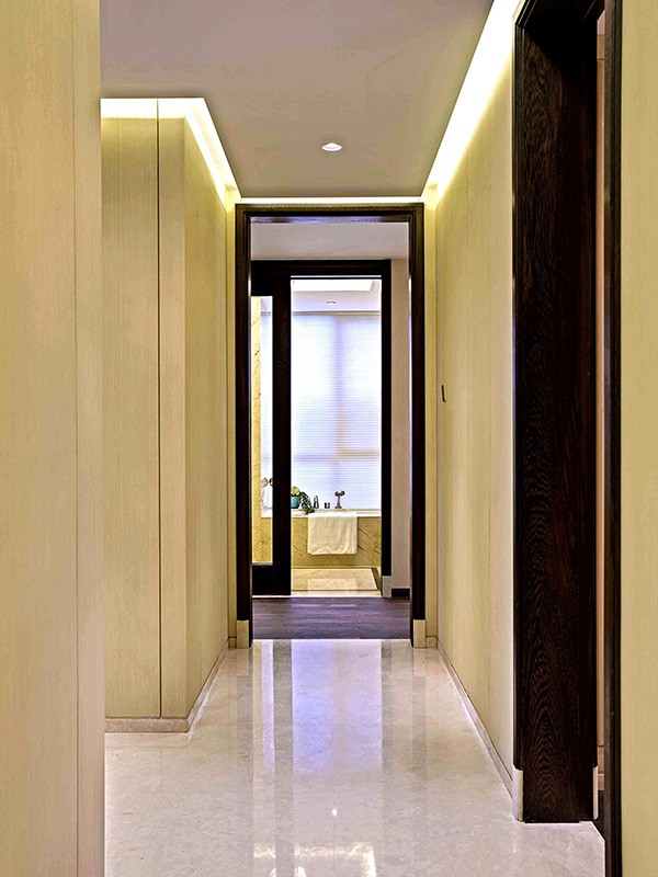 现代华丽新中式风格140平米四居室玄关过道装修效果图