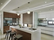 简单精细现代简约风格130平米四居室厨房背景墙装修效果图