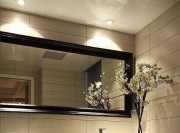 水蓝现代简约风格100平米三居室卫生间浴室柜装修效果图
