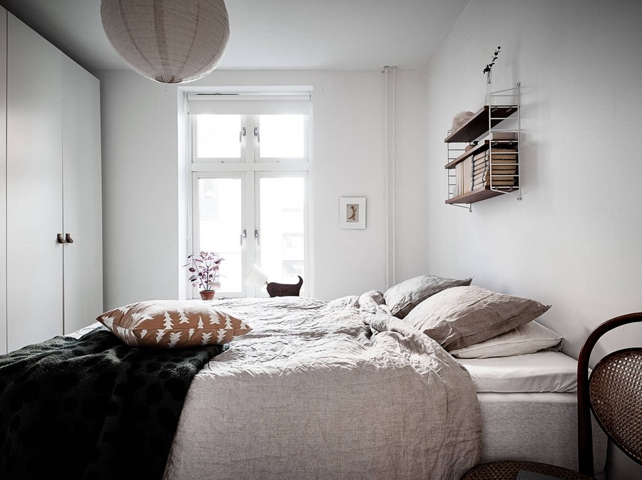 现代简约风格一居室卧室装修效果图