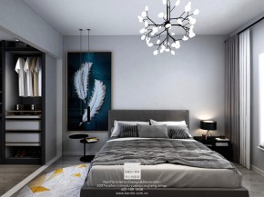 水漾花城六期现代简约风格两居室卧室装修效果图