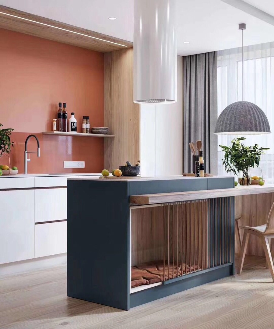 现代风格两居室厨房装修实景案例