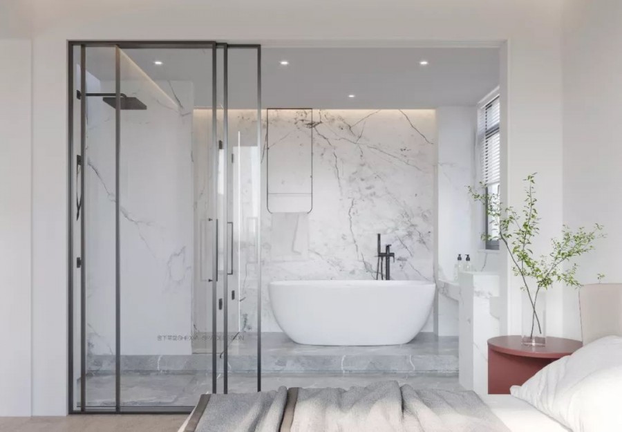 500平现代简约风格浴室效果图