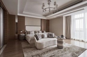 新中式风格别墅卧室效果图