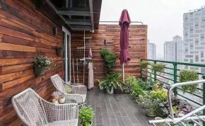 现代三居室阳台效果图