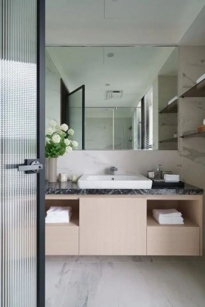 现代轻奢风格两居室卫生间效果图