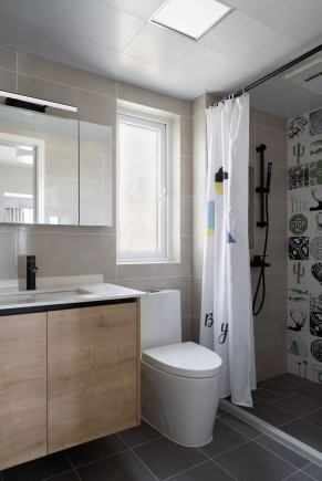 北欧风格三居室浴室效果图