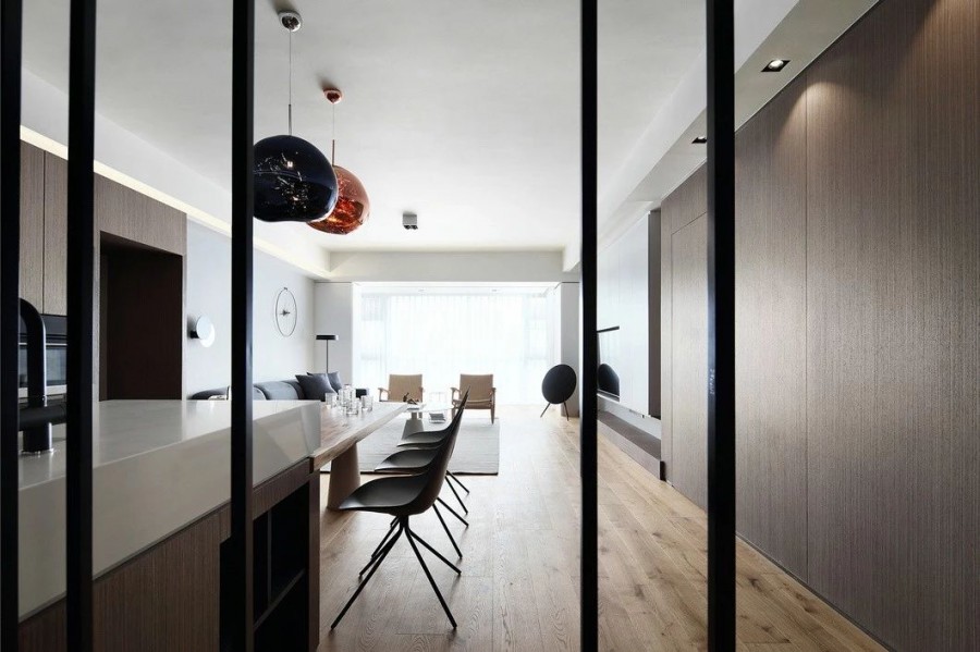 现代简约风格两居室客厅效果图