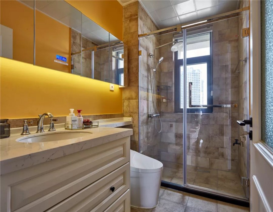 美式风格二居室浴室效果图