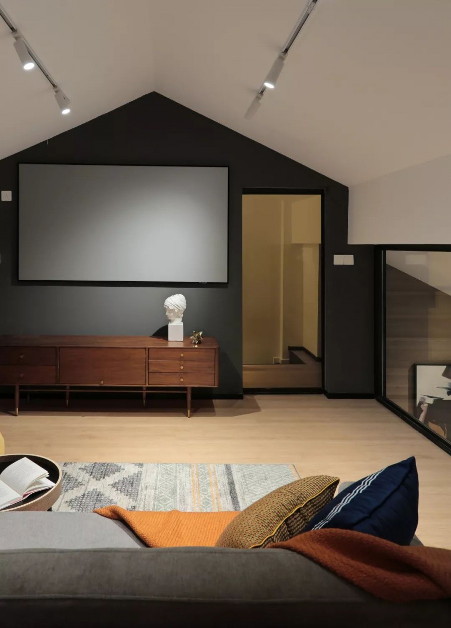 现代美式分风格两居室效果图