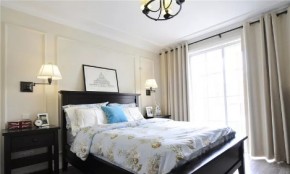 现代美式风三居室卧室装修效果图