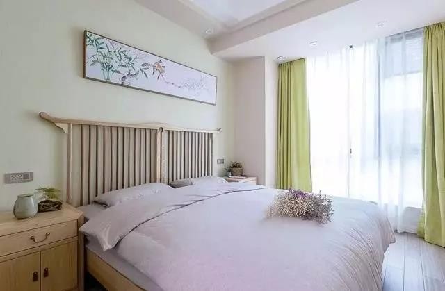 中式风格三居室次卧装修效果图
