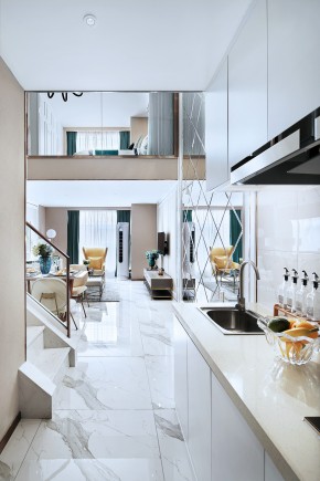欧式风格两居室厨房装修效果图