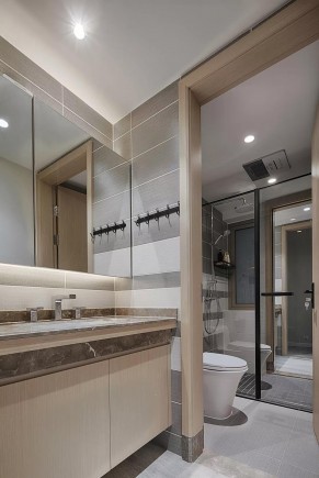 现代简约风格四居室卫生间装修效果图