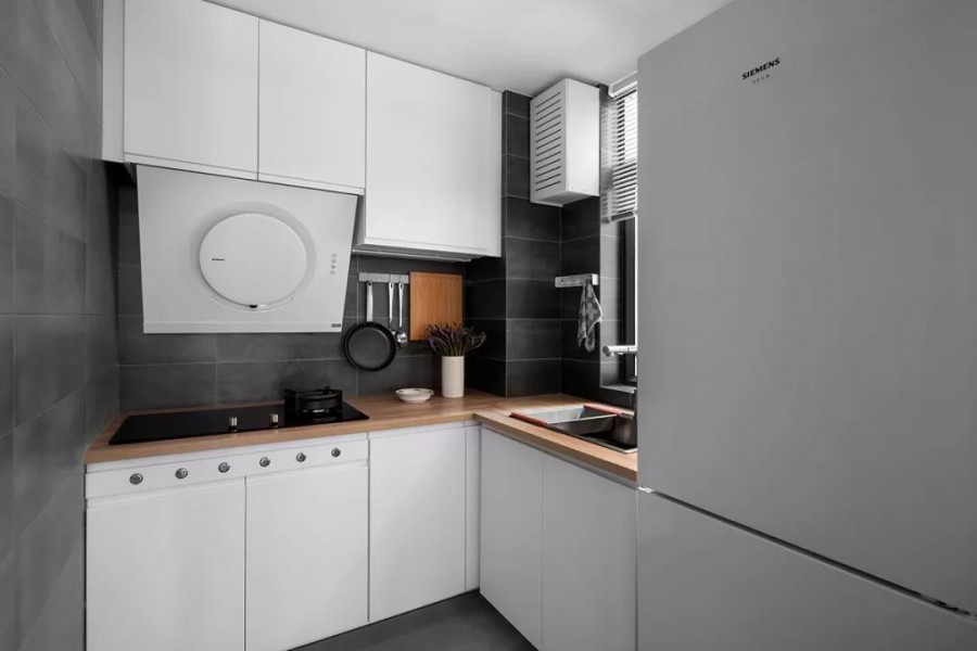现代简约风格两居室厨房装修效果图