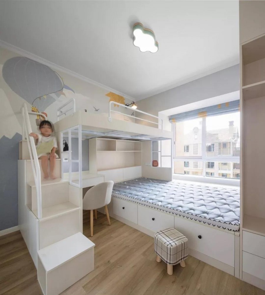 北欧混搭风格三居室儿童房装修效果图