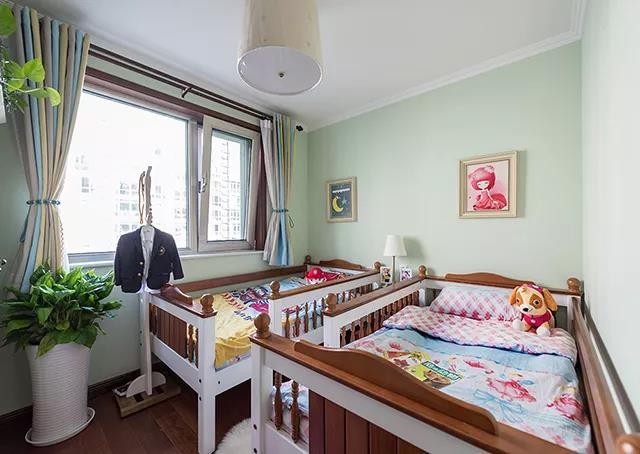 现代美式风格三居室儿童房装修效果图
