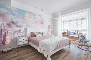 北欧风格三居室卧室装修效果图