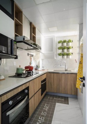 现代风格两居室厨房装修效果图