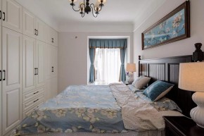美式风格三居室卧室装修效果图