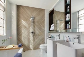 新中式风格四居室卫生间装修效果图