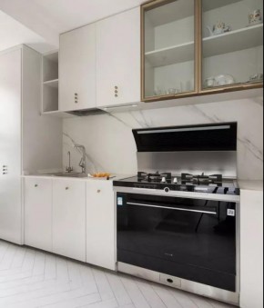 现代美式混搭风格三居室厨房装修效果图
