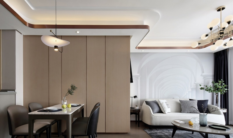 现代风格三居室餐厅装修效果图