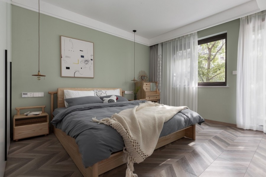 现代北欧风格四居室卧室装修效果图