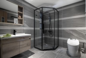 现代北欧风格四居室卫生间装修效果图