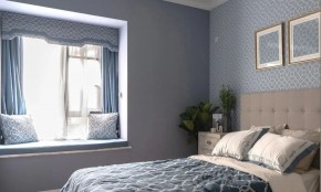 现代美式风格三居室卧室装修效果图