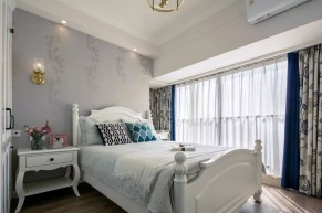 现代美式风格四居室卧室装修效果图