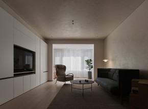 现代简约风格三居室客厅装修效果图