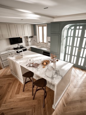 法式风格四居室厨房装修效果图