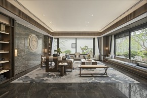 中式风格四居室客厅装修效果图