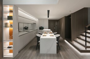 现代简约风餐边柜装修效果图