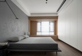 现代简约三居室卧室装修效果图